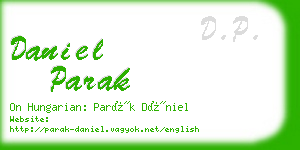 daniel parak business card